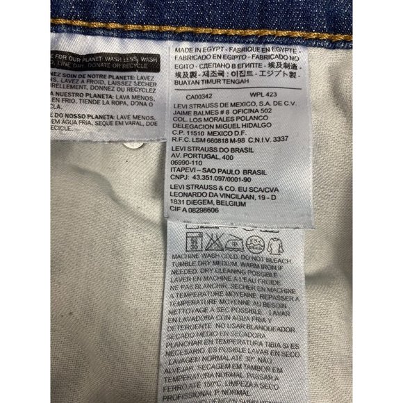 Men's Levi 569 Baggy Loose Straight Urban Jean Denim Shorts sz 42 EUC Stretch - Picture 7 of 9